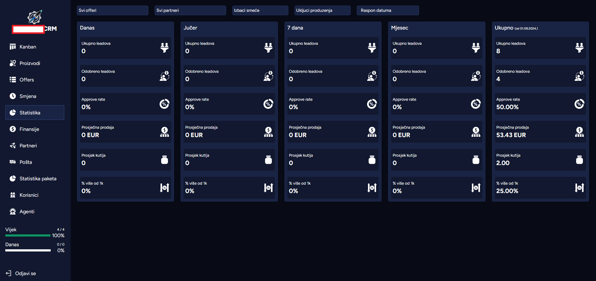 Partner Management Screenshot